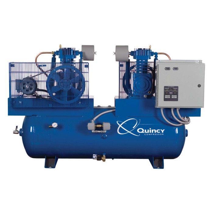 Quincy 471CC12DC QT-7.5 Pro Duplex Reciprocating Air Compressor Questions & Answers