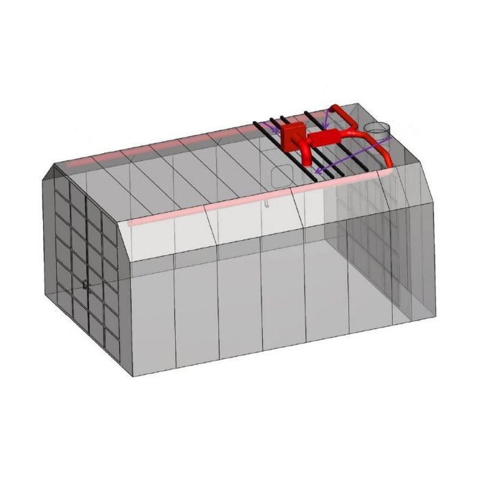 What is the max temperature the heating unit is capable of heating a space to?